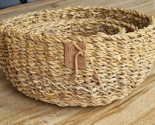 Körbchen 3er Set 20cm, 25cm, 30cm Natur Seegras, Korb, Deko, Bastkorb