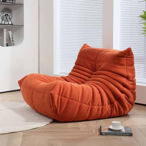 Lazy Sofa, Kaminsessel, moderner Lounge-Sitzsack, Einzelsofa, Mid-Century-Sofa ohne Armlehnen, Lazy Floor Sofa, Cord-Zweisitzer-Sofa, Tatami-Sofa, Eck-Relaxsofa für Wohnzimmer, Schlafzimmer,