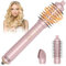 HyAdierTech Brosse Soufflante Rotative, Air Styler 800W, Seche Cheveux Ionique, Brosse Chauffante 3 en 1, Fer a Boucler 38/50mm, 2 Vitesse/2 Température, Brosse Lissante pour Lisser Sécher (rose)