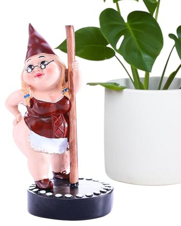 Pole Dancing Gnom - Harz Gartenfigur Lustige Outdoor Indoor Skulptur | Kreative Terrasse Rasen Dekoration, Einzigartige Hofkunst Dekorative Statue für Haus und Garten