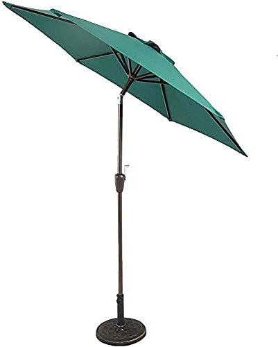 Parasol de jardin Parasol de jardin Parasol de jardin de 7 pieds Parasol de marché de patio - Parasol de table de jardin extérieur avec réglage de l'inclinaison, tissu résistant à la décoloration, Win