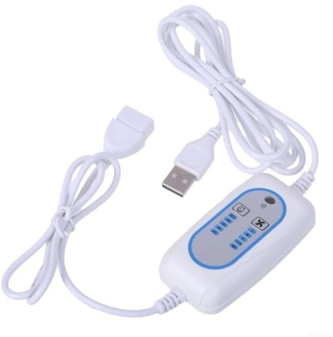 Lastdaytime Für USB-Timerschalter für Lüfter und Lichter, USB-Fernbedienung, Verlängerungskabel, einstellbare Geschwindigkeiten, 2–12 Stunden Timing-Optionen