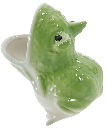 Gatuida Blumentopf Für Sukkulenten Im Cartoon-Stil Kleiner Blumentopf Für Sukkulenten Mit Süßem Tiermotiv Und Abflussloch Für Balkon Esstisch Schreibtisch Zimmer