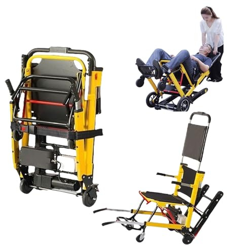 HYTMNPC Elektrischer Treppensteig Rollstuhl Automatischer Treppensteig Rollstuhl Faltbare Treppensteig Maschine Für Zuhause Yellow