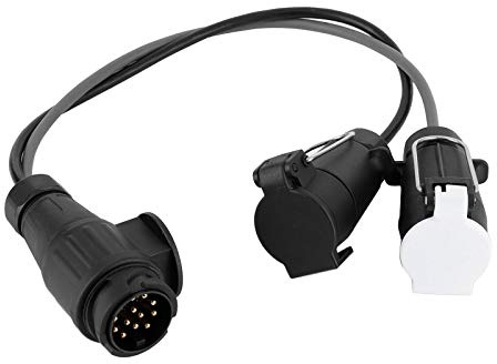 Starrypxl Connettore di rimorchi 13 a 7 Pin n s Attatore di conversione con Cavo Spina rouliere con Spina Durevole Design Resistente alla Soluzione di rimorchio Ideale per