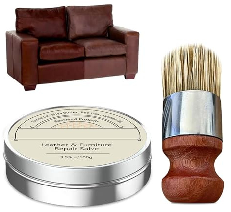 TaimeiMao Bio Lederpflege mit Bienenwachs,Intensive Lederpflege | Premium Balsam,zur Pflege und Reinigung von Zaumzeug Sättel Schuhe Lederbekleidung, Leder Reparatur Set