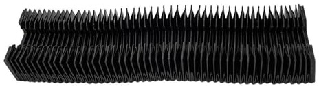Flexible Teleskop-Staubschutzabdeckung, HGR20 Faltenbalg-Linearführungsschiene, CNC-Staubschutz, dreifacher Stoff, schwarz, 200–1000 mm(Stretched 1000mm)