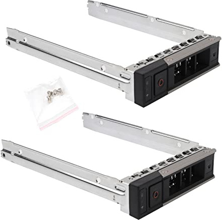 Heretom 2 Stück 3,5-Zoll X7K8W Y796F LFF SAS/SATA HDD Festplatten Rahmen Caddy Tray für Dell Gen 14 PowerEdge R240 R340 R440 R540 R640 R740 R740xd R6415 R6525 R7415 R7425 R7515 C6420 +4 Schrauben