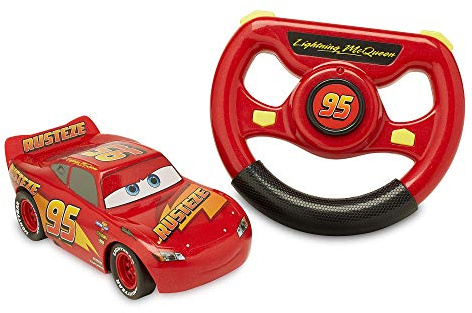 Disney Store Disney Pixar auto telecomandata Saetta McQueen, Disney Pixar Cars, 15 cm, 2,4 GHz, si muove in 4 direzioni, garantisce ore di divertimento, adatto a partire dai 3 anni