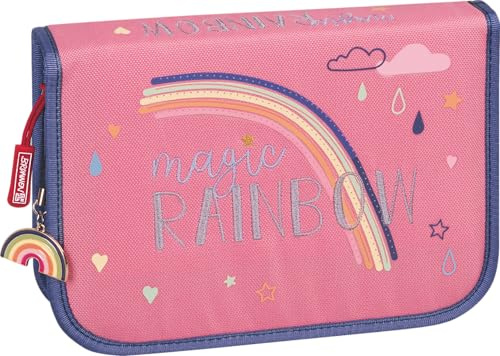 BRUNNEN Federmäppchen Magic Rainbow | 2 Klappe(n), rosa