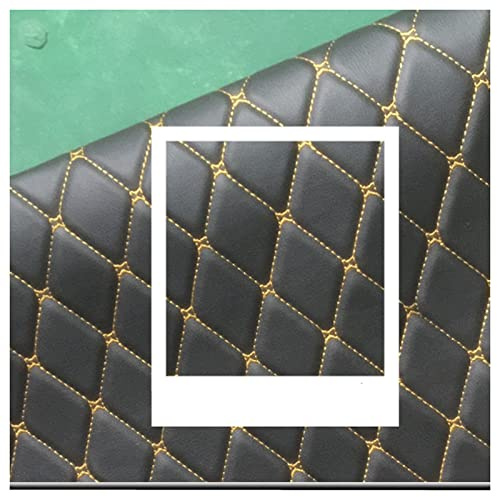 Kunstleder Gesteppt 1.4x1m Polsterstoff Möbelstoff Kaschiert Leder Polsterstoff Bezugsstoff Lederoptik Als Polster-Stoff/Sitzbezug für Den Innen(Color