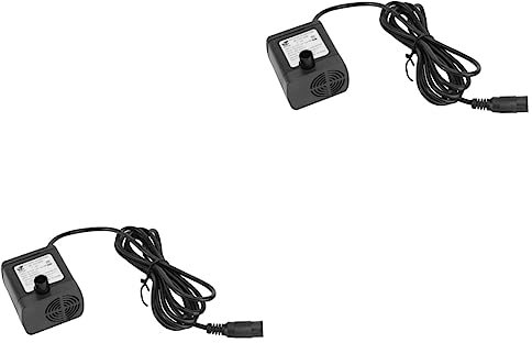 YARNOW Lot De 2 Pompes À Eau Submersibles Silencieuses Pour Fontaine Détang Pompe Solaire 12 V Buse Lumineuse Pour Jardin