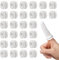 30 Pièces Pansement Doigt, Bandage Tubulaire Doigt, Waterproof Bandage de Doigts, Tubulaire pour Premiers Secours, Tubulaire Bandage Tubulaire Doigt pour Doigts Bandage de Doigts pour Entorses (Blanc)