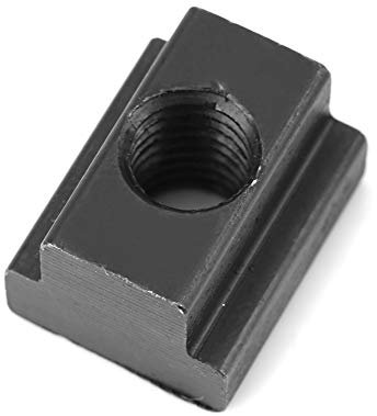 OUKENS T-Nutensteine, 5 Stück, T-Nutensteine ​​mit Schwarzem Oxid-Finish, M8/10-Gewinde Passen in T-Nuten in Werkzeugmaschinentischen (M10) Für T-Nut-T-Schiene(M10)