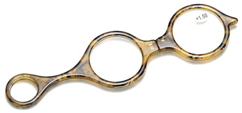 Lanomi Mini Lesebrille Handheld Portable Faltbare Lesehilfe Halskette Tragbaren Armlos Sehhilfe Hängenden Hals Gelb 1.5