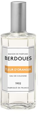 BERDOUES 1902 Eau de Cologne Fleur d’Oranger, Douce et Fleurie, Made in France, Sans colorant Parfum femme et homme, vaporisateur 125ml
