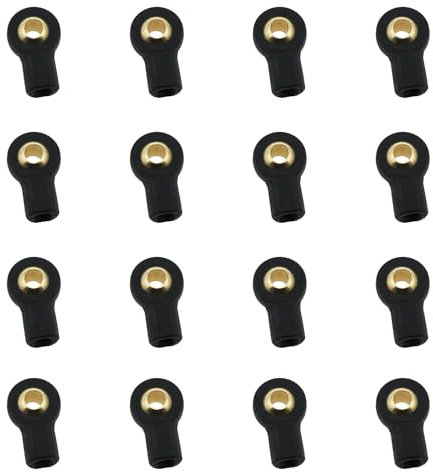 Haidong M3 Tie Rod End Ball Joint M3 Lever Steering Linkage Tie Rod End Ball Head Holder Tie Rod for RC Model Aircraft/Car/Boat Lever Steering Ball Head Connecting Rod End (M3XL15MM) -12PCS