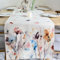 Lslandmood Bunte Blumen Tischläufer Modern Frühlings deko Tisch Wetterfest Tischläufer Leinen Tischläufer Abwaschbar Outdoor Tischdecke Frühling für Party Tischmatten Küche Läufer 40x140cm