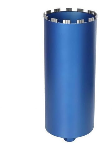 Couronne de forage diamantée pour carotteuses avec turbo de 10 mm d'épaisseur, L 460 mm | Ø 172 mm | 1 ¼ UNC | Couronne de forage à sec et humide Soudée au laser pour béton, granit et maçonnerie