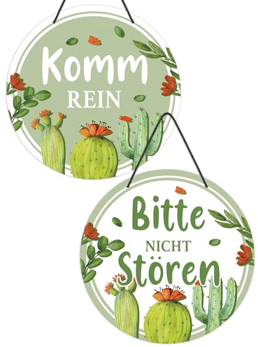 Putuo Decor Türschild Meeting in Progress Bitte Nicht stören rundes Therapeutenschild aus PVC Willkommen Bitte kommen Sie herein Schild für Büro Therapie Klinik doppelseitiges Aufhängerschild 22,9 cm