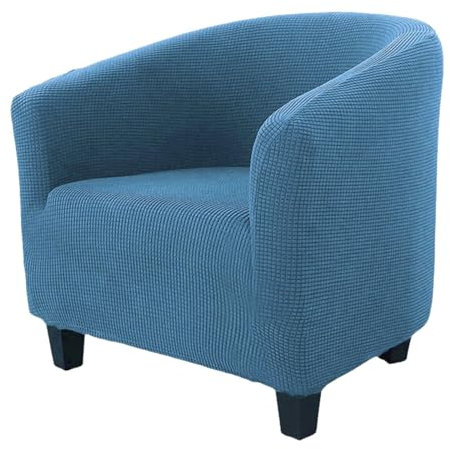 Mswborml Stretch Hussen für Clubsessel Cocktailsessel, Universal Cocktailsessel Husse Bezug mit Elastischem Boden für Wohnzimmer, Weich Sesselschoner, Abnehmbarer Clubsessel Bezug Waschbar,F