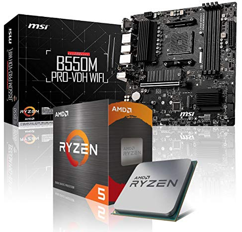 Aufrüst-Kit Bundle Ryzen 7 5700X Prozessor, 32 GB DDR4, B550M Pro-VDH WiFi Mainboard (zusammengebaut inkl. Bios Update + Funktionskontrolle)