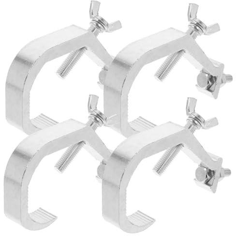 ULTECHNOVO 4pcs Aluminum Stage Light Hooks Truss Clamps Moving Head Light Clamp Clips for Stage