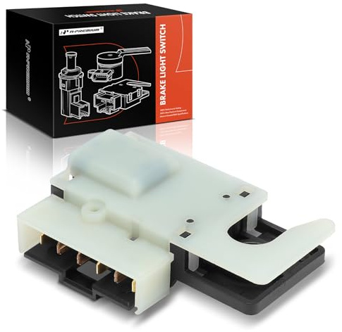 A-Premium Brake Light Switch Lamp Compatible with Chevy Silverado 1500 2500, Traverse, Tahoe, Suburban, Express, Avalanche & GMC Sierra 3500, Yukon, Savana & Cadillac Escalade & Buick & Isuzu, 6 Pins