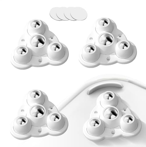 Acunny ruedas pequeñas,Ruedas adhesivas,4 piezas ruedas ruedas giratorias ruedas de dispositivos | Ruedas adhesivas de capacidad de carga, polea giratoria de 360 grados para basura, aparatos de cocina