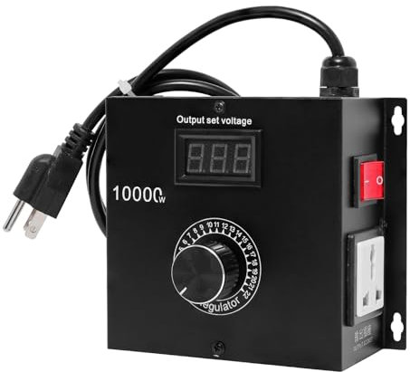 GRDM 10000W SCR AC Variable Speed Controller, Fan and Motor Speed Control 120V-220V AC, 22A, Ideal for Electric Tools, Kettles or Stoves
