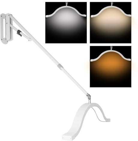 FOSOTO Wall Mounted LED Moon Light for Barbershop Ceiling Light for Lash Extension Beauty Tattoo Nail Photography Lighting
