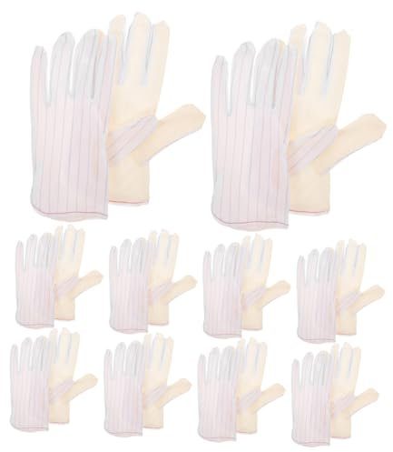 Toddmomy 10paare Bequeme Handschuhe Arbeits-handschuhe Schmuck-inspektionshandschuhe Für Juweliergeschäfte Dehnbare Handschuhe Für Empfindliche Objekte Waschbare