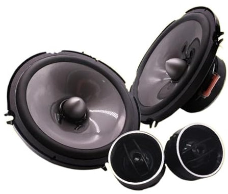 MNEVZX Tweeter Auto Set di Altoparlanti per Auto da 6,5 ​​Pollici, 4 Ohm RMS, 50 W, Audio per Auto, Porta Anteriore, Altoparlante Stereo a Gamma Completa HiFi, Tweeter Altoparlante Tromba
