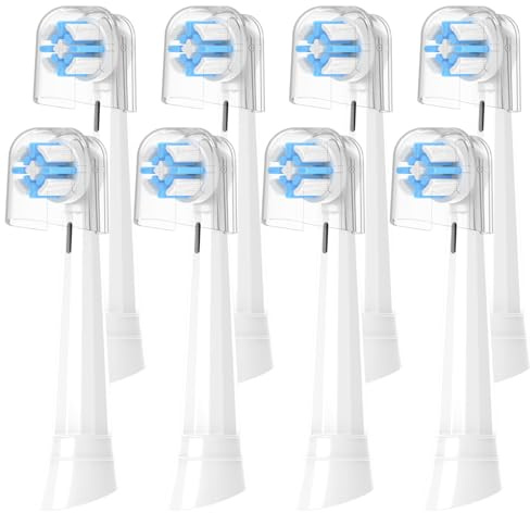 Caslynor Aufsteckbürsten Kompatibel mit Oral B iO 2 3 4 5 6 7 8 9 10 Zahnbürste Elektrische, Ersatzbürsten für Zahnreinigung, Weiß Zahnbürstenaufsatz, 8 Stück