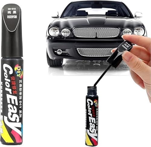 Rakiuty Lackstift Auto, Auto Kratzer Reparatur Stift, Lack Reparatur, Lackstifte Für Autokratzer, Autolackstift, Perfekte Deckkraft und Schnelle Trocknung (Schwarz)
