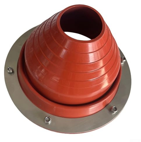 Eawfgtuw Tent Stove Flue Kit Bell Tent Chimney Flashing Silicone Anti Scald Kit Wood Burner Pipe Seal 75-160mm Adjustable for Camping Tents Sheds Boats(1pack)