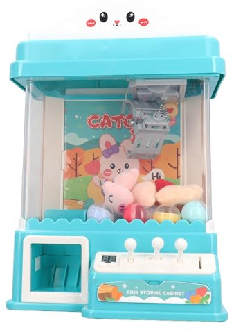 Fockety Machine à Griffes Couler des Enfants, Mini Distributeurs Automatiques de Bonbons d', Jouet électronique alimenté par USB avec Lumières Clignotantes et Musique, Cadeaux de Fête