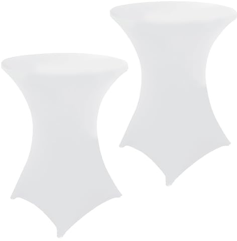 Pynzeka 2er Set Stehtisch Hussen Stretch Stehtischhussen 80 x 110 cm für Party Bankett Hochzeitsereignis Geburtstagsfeiern Heimdekoration