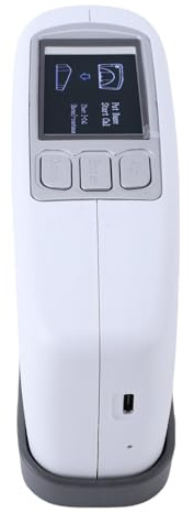 Fockety Medidor de brillo de pantalla a color con aplicación de control de calidad, capacidad de almacenamiento de 5000 datos, rango de medición de 0 a 200 GU, recargable tipo C