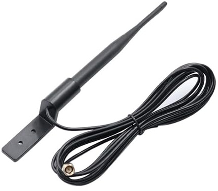 2 Stück WLAN Antenne Outdoor,6dbi Dualband 2,4 Ghz/5 Ghz WLAN Antenne,Gateway Signalverstärker,Outdoor Wasserdicht Mit Montagehalterung + 300 cm Rp-SMA-Verlängerungskabel Geeignet für WLAN-Router