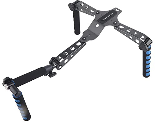 Aluminium Alloy Camera Single Shoulder Bracket, Wireless Camera Stabilizer Rig with Foam Handle, Multifunction Shoulder Support for DSLR Camcorder Video Recording