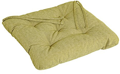 Adlatus-Kühnemuth Stuhlkissen 2-er Pack, Farbe: Mint grün, Design Casa - Modell Wien Größe: 38x38 cm, 6 cm stark mit Bändern