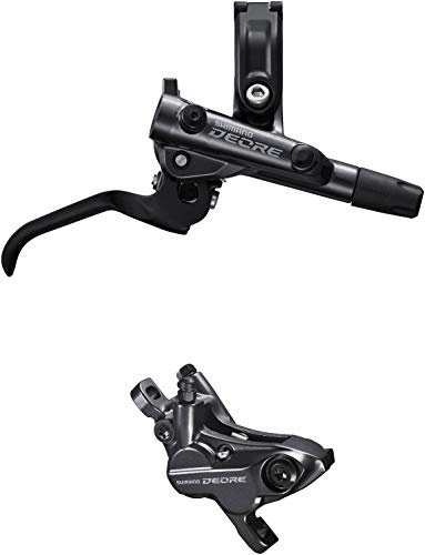 SHIMANO Deore BR-M6120/BL-M6100 Deore Bremshebel/Post Mount 4-Topf-Bremssattel, vorne rechts, schwarz, M6120RF