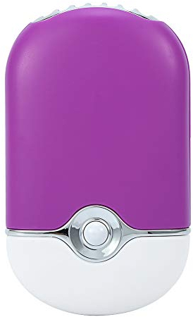 Mini ventilador USB de refrigeración portátil Aire - 3 colores Mini ventilador USB de refrigeración portátil Aire acondicionado Extensión de pestañas Pegamento Herramienta de secado rápido(púrpura)