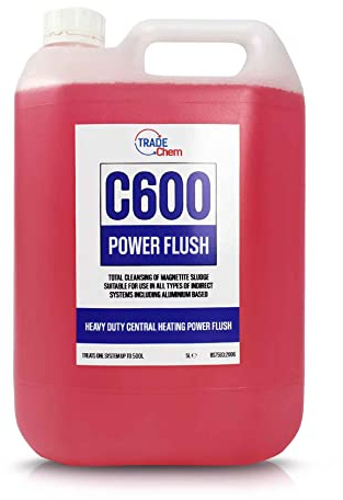Concentrated Power Flush - Boiler Central Heating System (C600) | 1L, treats systems up to 100L - Heavy Duty Power Flush Suitable for all types of heating systems including aluminium