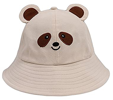 LICHENGTAI Damen Frosch Fischerhut Sonnenhut Erwachsene Süß Frosch Panda Eimer Hut Fischerhut Baumwolle Sonne Eimer Hut für Kinder