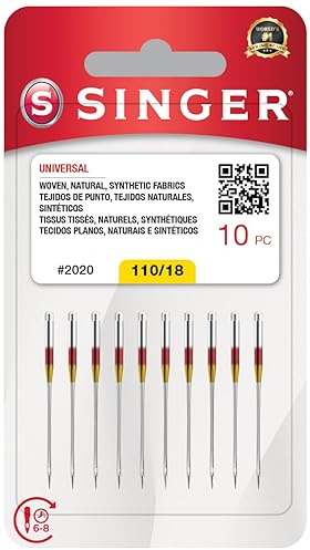 SINGER Nähmaschinennadeln Universal 2020, Größe 110/18, 10er-Pack