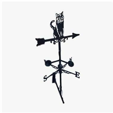 QEM Girouette de Toit Style flèche modèle Chat avec Support Universel