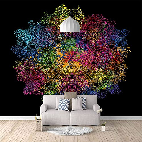 Papel Pintado Foto 3D Plantas Pintadas Con Motivos Florales. Papel Tapiz Con Tema De Sala De Estar Para Dormitorio Y Bar, Mural Estereoscópico 3D, Foto De Pared Autoadhesiva, Carteles De Pared Extraí