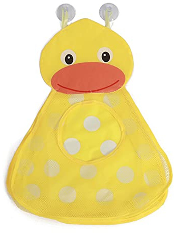Badespielzeug Aufbewahrung,Bad Spielzeug Organizer,Cartoon Ente Netz Badewanne Spielzeug Badewannenspielzeug Aufbewahrung,Badenetz für Spielzeug,Badewannen Netz für Spielzeug Kinder Freundlich